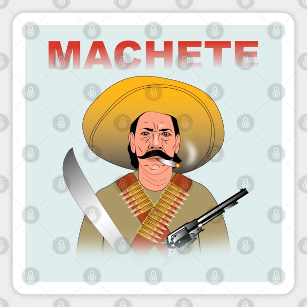 Machete t shirt Magnet by Elcaiman7